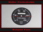 Speedometer Disc Clymer - M&uuml;nch Mammut 1200 TTS 250 Kmh