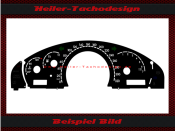 Tachoscheibe für Mercedes C215 S Klasse W215 W220 AMG 320 Kmh 7000 UPM