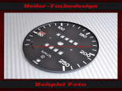 Speedometer Disc for Porsche 911 250 Kmh Loch Unten