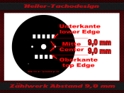 Speedometer Disc for Porsche 911 250 Kmh Loch Unten