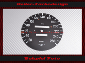 Speedometer Disc for Mercedes W123 E Class 260 Kmh