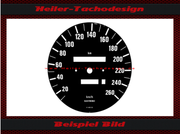 Speedometer Disc for BMW E28 5er E24 6er E23 7er M5 M6 260 Kmh