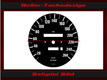 Tachoscheibe für BMW E28 5er E24 6er E23 7er M5 M6 260 Kmh