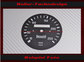 Speedometer Disc for Münch Mammut 1200 TTS 250 Kmh