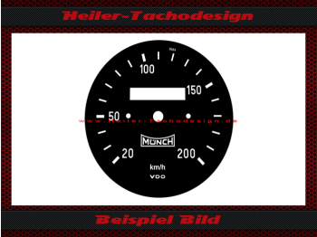 Speedometer Disc for Münch Mammut 1200 TTS 200 Kmh