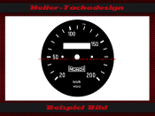 Speedometer Disc Münch Mammut 1200 TTS 200 Kmh