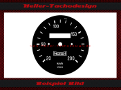 Speedometer Disc M&uuml;nch Mammut 1200 TTS 200 Kmh
