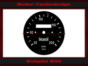 Speedometer Disc for Münch Mammut 1200 TTS 200 Kmh