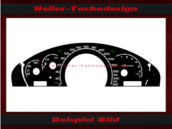 Tachoscheibe für Mercedes C215 S Klasse W215 W220 W240 Brabus 360 Kmh 7,0 UPM