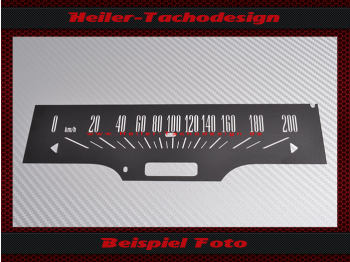 Tacho Aufkleber für Ford Fairlane 1966 120 Mph zu 200 Kmh