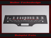 Speedometer Sticker for Ford Fairlane 1966 120 Mph to 200...