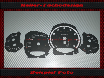 Speedometer Discs for Porsche 911 991 Turbo 2017 225 Mph to 350 Kmh