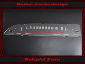 Tacho Aufkleber + Tachoglas für Ford Galaxie / Fairlane 1961 120 Mph zu 200 Kmh