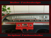 Tacho Aufkleber + Tachoglas für Ford Galaxie / Fairlane 1961 120 Mph zu 200 Kmh