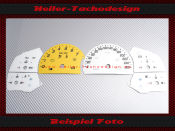 Tachoscheibe Cadillac XLR 2004 bis 2008 160 Mph zu 260 Kmh