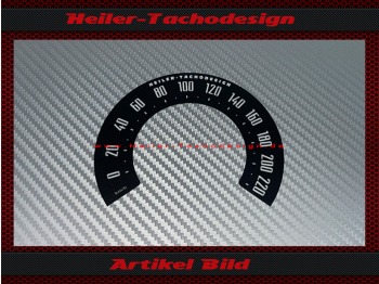 Tacho Aufkleber für Harley Davidson Softail Heritage FLHC 2018 bis 2020 Ø100 Mph zu Kmh