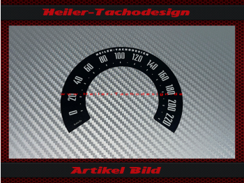 Tacho Aufkleber für Harley Davidson Softail Deluxe FLDE 2018 / 2020 Ø100 Mph zu Kmh