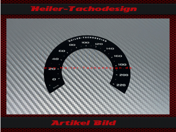 Tacho Aufkleber für Harley Davidson Softail Sport Glide FLSB 2018 / 2020 Ø100 Mph zu Kmh