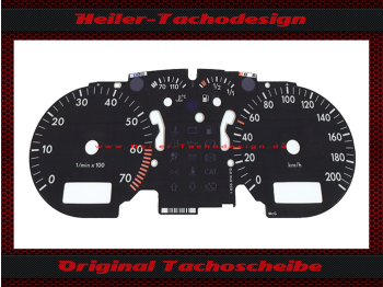 Tachoscheibe für Vw Golf 4 Bora Passat 3B B5 T4 200 Kmh
