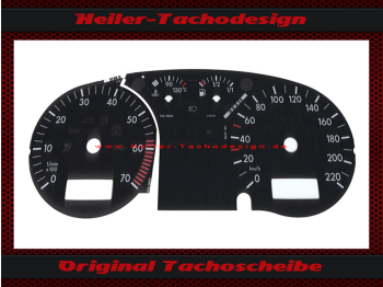 Tachoscheiben für Vw Golf 4 Bora Passat 3B B5 T4 220 Kmh - 1