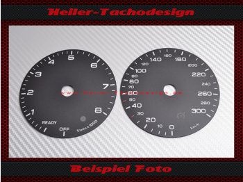 Tachoscheiben für Audi A6 A7 A8 C7 Benzin Facelift 180 Mph zu 300 Kmh