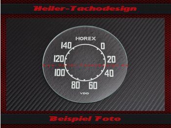 Speedometer Glass Scale Horex S35 VDO 0 to 140 kmh 111 mm