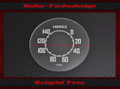 Speedometer Glass Scale Horex S35 VDO 0 to 140 kmh 111 mm