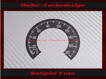 Tacho Aufkleber für Honda SL 175 1970 110 Mph zu 180 Kmh