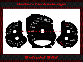 Tachoscheiben für Porsche 911 991 400 Kmh