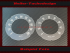 Speedometer Disc for Speedometer Glasses FIAT 1500 Cabriolet 1966 120 Mph to 200 Kmh
