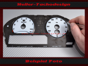 Speedometer dial for BMW X1 F48 from 2017 large display 160 Mph to 260 Kmh