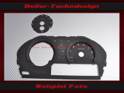 Speedometer dial for BMW X1 F48 from 2017 large display 160 Mph to 260 Kmh