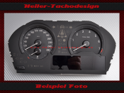 Speedometer dial for BMW X1 F48 from 2017 large display 160 Mph to 260 Kmh