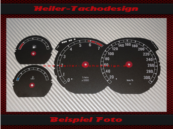 Tachoscheibe für BMW E31 850i 8er 300 Kmh Benzin