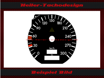 Tachoscheibe für Mercedes Brabus SL600 W129 R129 30iger Skalierung