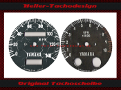 Speedometer dials for Yamaha XS 650 1970 140 Mph to 220 Kmh