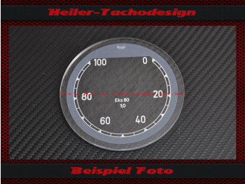 Tacho Glas Skala Veigel 0 bis 100 kmh Ø84 mm EKs80 für BMW R75 Zündapp KS750 Wehrmacht