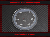 Speedometer Glass Scale Veigel 0 to 100 kmh Ø84 mm...