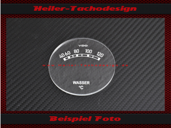 Glas Scale Fernthermometer Opel Blitz VDO 40 to 120 °C Ø63 mm
