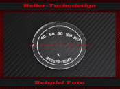 Glas Scale Fernthermometer Opel Blitz Motometer 40 to 120...