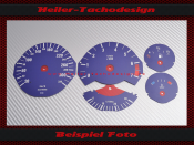 Tachoscheibe für BMW E34 5er E32 7er Alpina Design alle Skalierungen