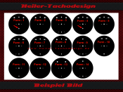 Tachometer Disc for Porsche 911 from 7 auf 8 1000 RPM...