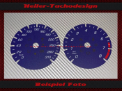 Tachoscheibe für Maserati Ghibli 2014 190 Mph zu 310...