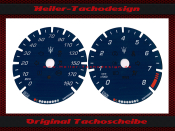 Tachoscheibe für Maserati Ghibli 2014 Mph zu Kmh