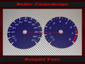 Tachoscheiben für Maserati Ghibli 2014 190 Mph zu...