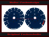 Speedometer Discs for Maserati Ghibli 2014 190 Mph to 310 Kmh