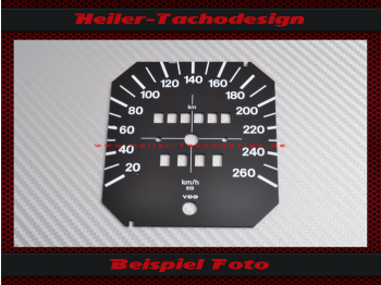 Speedometer Disc for VW Golf 1 VDO 260 Kmh