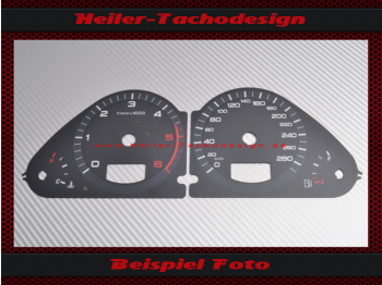 Tachoscheiben für Audi Q7 4L Facelift Diesel Mph zu Kmh