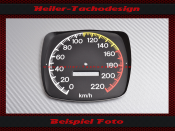 Speedometer Sticker for AMC American Motors Corporation Javelin 1971 140 Mph to 220 Kmh