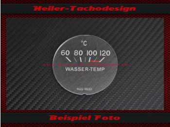 WasserTemperature Display Plexiglasskala Opel Kapitän 51 Motometer